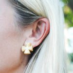 Tips On How To Wear Blair Gold Stud Earrings In White Crystal