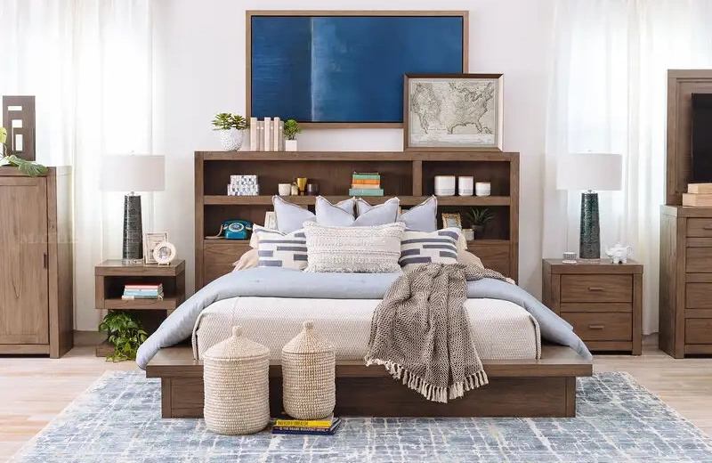Advantages Of The Qiaofujiang Upholstered Platform Bed And Nightstand