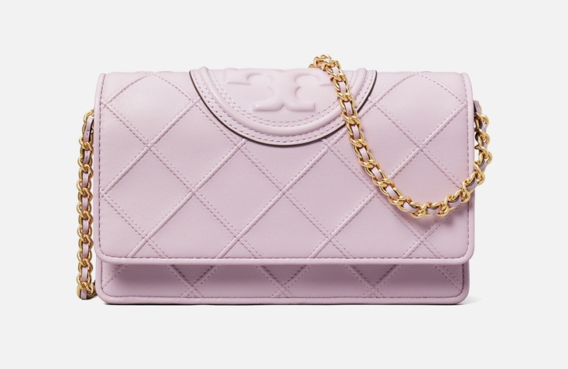 Benefits Of Tory Burch, Fleming Soft Leather Wallet On A Chain