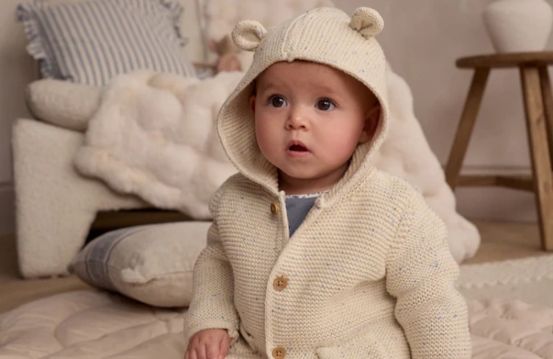Choosing The Right Size For A Baby Organic Cotton Hooded Cardigan