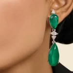 Product Details Of The Emerald Drop Earrings