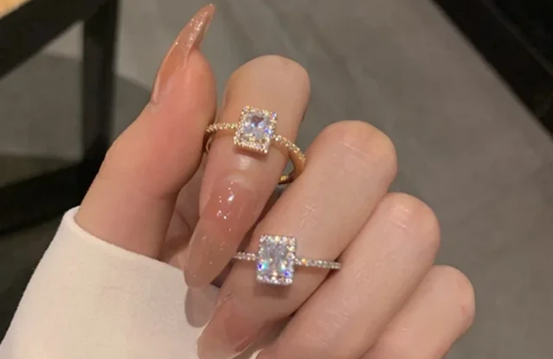 The Charm Of Square Moissanite