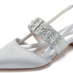 Women’s Comfortable Beaded Embellished Slingback Flats